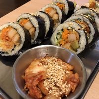 Gimbap with kimchi at Hán Guǒ Shū Shí - 韓粿蔬食  in Hualien