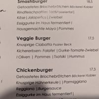 Veggie burger at Martinerhof's Brauhotel in St Martin In Passeier