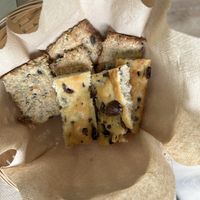 Homemade bread and crackers  at OliVia in Legnano