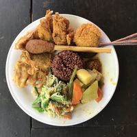 nasi campur  at Siboghana Waroeng in Ubud