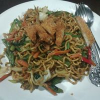 Mie Goreng (fried noodles with veg and tofu) at Siboghana Waroeng in Ubud