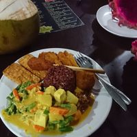 Beautiful plating at Siboghana Waroeng in Ubud