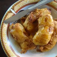 crispy fried banana at Siboghana Waroeng in Ubud