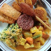 Nasi Campur, 30K at Siboghana Waroeng in Ubud