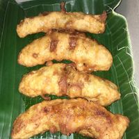 Fried banana with sugar and cinnamon  at Siboghana Waroeng in Ubud