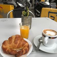 Vegan croissant at DIP in Barcelona