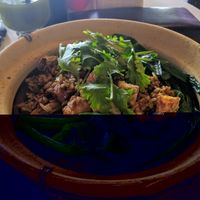 
Claypot Empress Rice - RM17.90
Very flavourful - filled with succulent mushrooms, crunchy pieces of deep fried mock meat wrapped with beancurd sheets, green veg and herbs. Missing that charred bottom of the usual claypot rice. Other than that, very good. at Vegipai Cafe in Kuala Lumpur