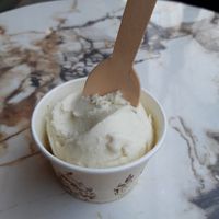 Pineapple coconut!! at Silk Artisanal Creamery in Kathmandu