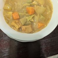 yellow curry (taste a little bit like christmas cause of cinnamon) at Healthy Eatery & Beverage in Sapa