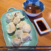 Dumplings and broth at Xiafei Valley Fashion Vegetable Cuisine - 霞飛谷時尚蔬食料理 in Hualien