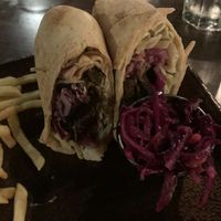 Doner kebab  at The Flying Duck in Glasgow