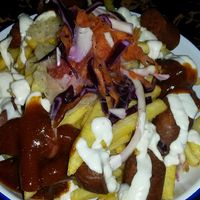 Currywurst at The Flying Duck in Glasgow