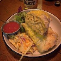 Mac and cheese burrito  at The Flying Duck in Glasgow