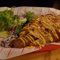 Hot dog classic at The Flying Duck in Glasgow