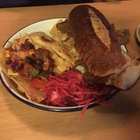 Can’t remember the name! Third option under ‘subs and wraps’   at The Flying Duck in Glasgow