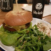 Burger at The Flying Duck in Glasgow