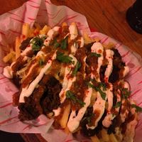 Chips and doner!  at The Flying Duck in Glasgow