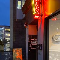 Entrance at dusk. at The Flying Duck in Glasgow