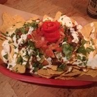 Large nachos at The Flying Duck in Glasgow