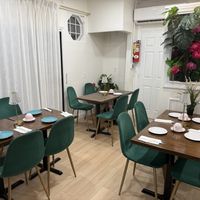 Inside seating   at The Vegan Factory in Linden
