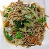 stir-fried noodles with veggies at SUHE Vegetarian Restaurant - 素和素食館  in Lukang