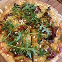 My roasted veg pizza  at ZEPOS in Crete