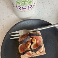 Walnut fig tart   at Frera Desserts in Chicago