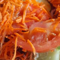 Make your own VEGAN salad. Twice this trip. at O Riquim in Povoacao