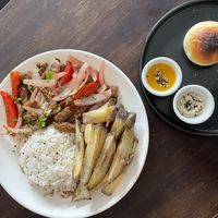 Not lomo salteado. 😋  at Satiba Therapy Coffee Shop in Arequipa