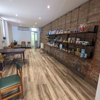 Specialty grocery selection at Annex Espresso Bar in Toronto