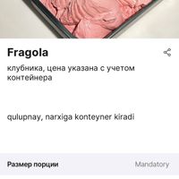 Only 3 vegan options-Strawberry  at Giotto in Tashkent