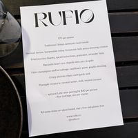 chefs vegan selection night  at Rufio in St Kilda
