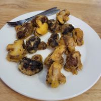 Just in half cutted "Fried" mushrooms - joke at Trang Sapa Kitchen in Lao Cai