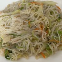 Fried noodles  at Trang Sapa Kitchen in Lao Cai