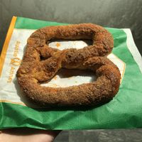 Cinnamon sugar pretzel  at SIN - Auntie Anne's - Jewel in East Singapore