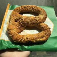 Almond crunch pretzel  at SIN - Auntie Anne's - Jewel in East Singapore