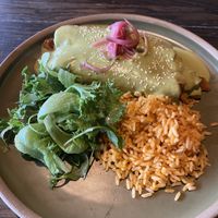 Chayote Enchiladas (highly recommended!)  at Quemar in Virginia Beach