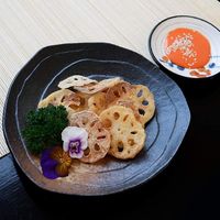 Lotus root chips  at Tiem Chay Vo Uy in Da Lat