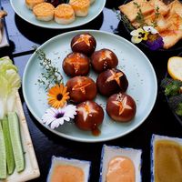 Grilled shiitake mushrooms  at Tiem Chay Vo Uy in Da Lat