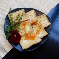 Grilled tofu at Tiem Chay Vo Uy in Da Lat