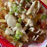Chicken loaded fries  at Junk Soul Smothered Bar & Grill in Beverley