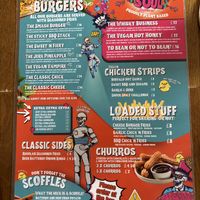 Menu July 2025  at Junk Soul Smothered Bar & Grill in Beverley