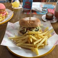 The Classic Cheese burger   at Junk Soul Smothered Bar & Grill in Beverley