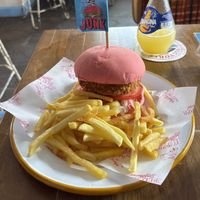 The Classic Chick burger   at Junk Soul Smothered Bar & Grill in Beverley