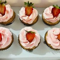 strawberry cupcakes  at Zoe's Sweet Creations in Quezon City
