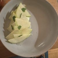 Green apple, pickled fennel, beet  at V'italian in Copenhagen