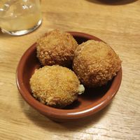 Crispy mushroom balls at V'italian in Copenhagen