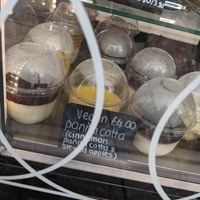 Panna cottas at Krema Bakehouse in Edinburgh