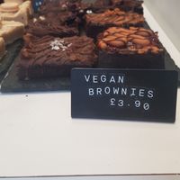 Vegan brownies at Krema Bakehouse in Edinburgh