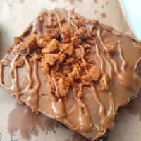 Biscoff brownie at Krema Bakehouse in Edinburgh